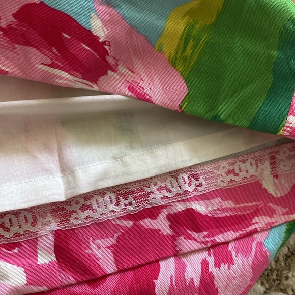 Lilly Pulitzer strapless Keetan dress with Roses - Picture 3 of 6